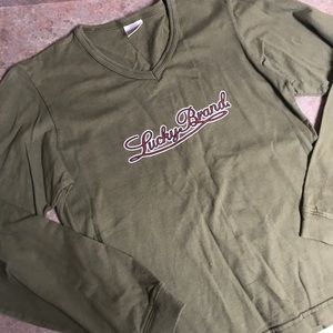 Lucky Brand v-neck long sleeved knit top